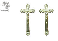 Hình Chúa Jêsus Cross tang thập giá Kích thước 44.8 × 20.8cm, Golden nhựa Casket Cross
