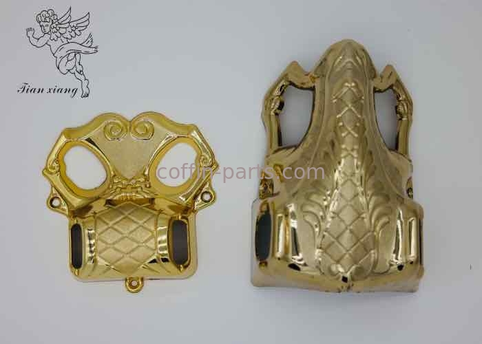 Các bộ phận vàng bằng nhựa của hộp Casket Ống sắt góc