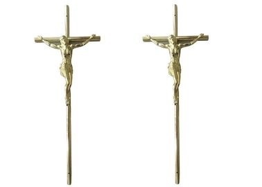 Casket Surface Trang trí Funeral Crucifix, 37 × 13.7 Cm Vàng Jesus Casket Cross