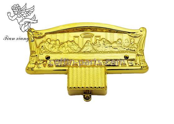 Gary màu nhựa Casket góc Coffin Trang trí 60cm X 45cm X 35cm
