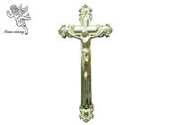 Hình Chúa Jêsus Cross tang thập giá Kích thước 44.8 × 20.8cm, Golden nhựa Casket Cross