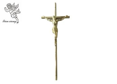 Gold Jesus Casket Cross Kích cỡ 37 x 13.7 cm, Jesus 3 # Coffin Cross PP Chất liệu