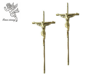 Gold Jesus Casket Cross Kích cỡ 37 x 13.7 cm, Jesus 3 # Coffin Cross PP Chất liệu