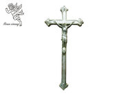Chúa Jêsus trang trí tang lễ Crucifix, Silver / Copper màu sắc quan tài Cross PP