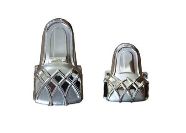 Sliver Coating Film Plastic Funeral Casket Fitting Coffin Parts With Pineapple Pattern