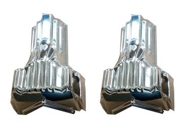 PP Plastic Casket Ornaments , Funeral Coffin Fitting Casket Corner Set