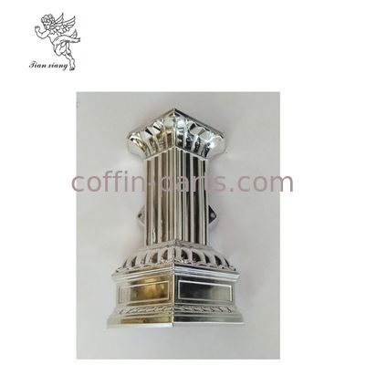 High Polished Silver Swing Coffin Handle With Plastic Panel Covered