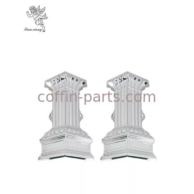 High Polished Silver Swing Coffin Handle With Plastic Panel Covered