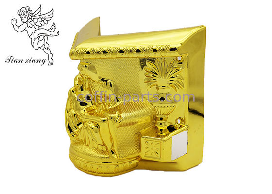 Gary màu nhựa Casket góc Coffin Trang trí 60cm X 45cm X 35cm